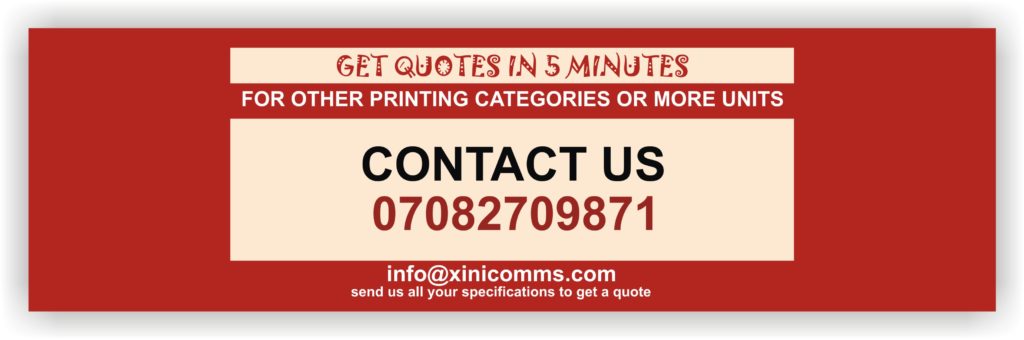 Printing & Branding Services Company In Lagos