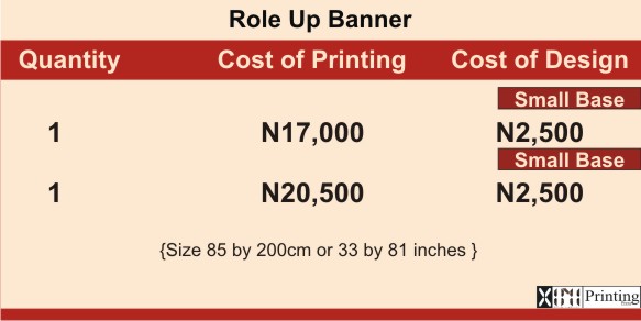 Printing & Branding Services Company In Lagos | Role Up Banner Prices