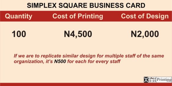 Printing & Branding Services Company In Lagos | Prices of business card
