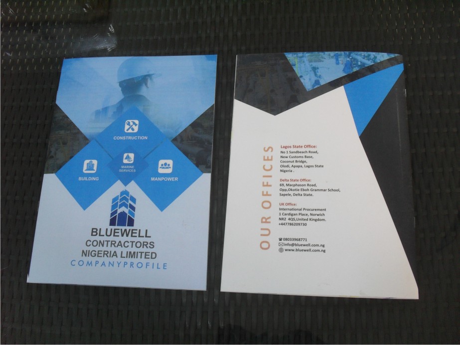 Company Profile Brochure Manual Printing In Lagos Nigeria